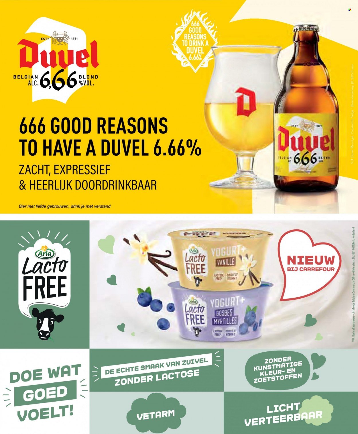 Carrefour-aanbieding - 24.5.2022 - 29.6.2022 -  producten in de aanbieding - bier, Arla. Pagina 74.
