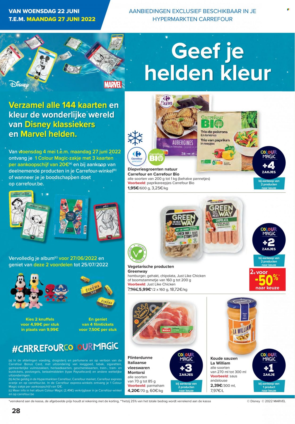 Carrefour hypermarkt-aanbieding  - 22.6.2022 - 4.7.2022. Pagina 28.