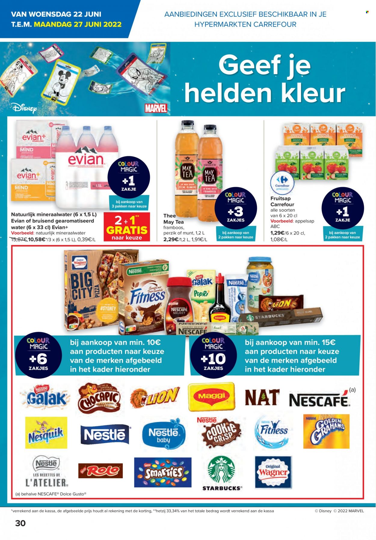 Carrefour hypermarkt-aanbieding  - 22.6.2022 - 4.7.2022. Pagina 30.