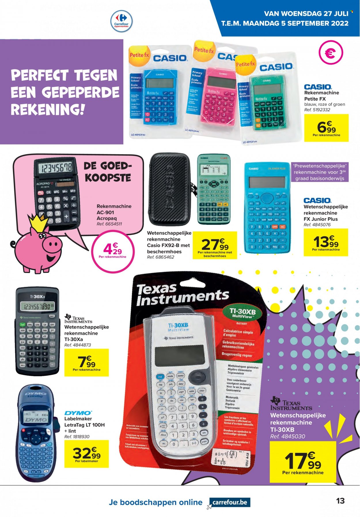 Catalogue Carrefour hypermarkt - 27.7.2022 - 5.9.2022. Page 13.