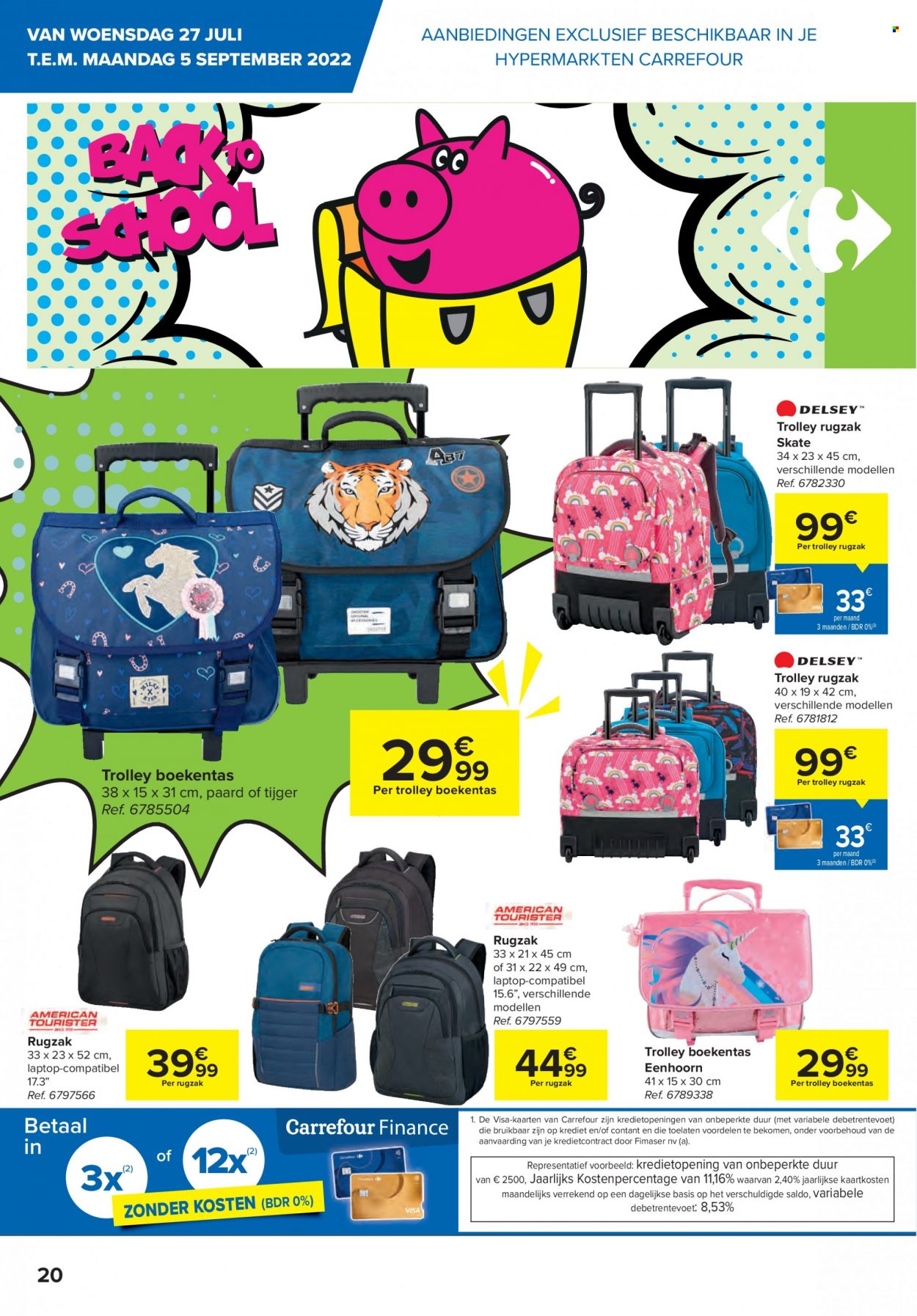 Catalogue Carrefour hypermarkt - 27.7.2022 - 5.9.2022. Page 20.