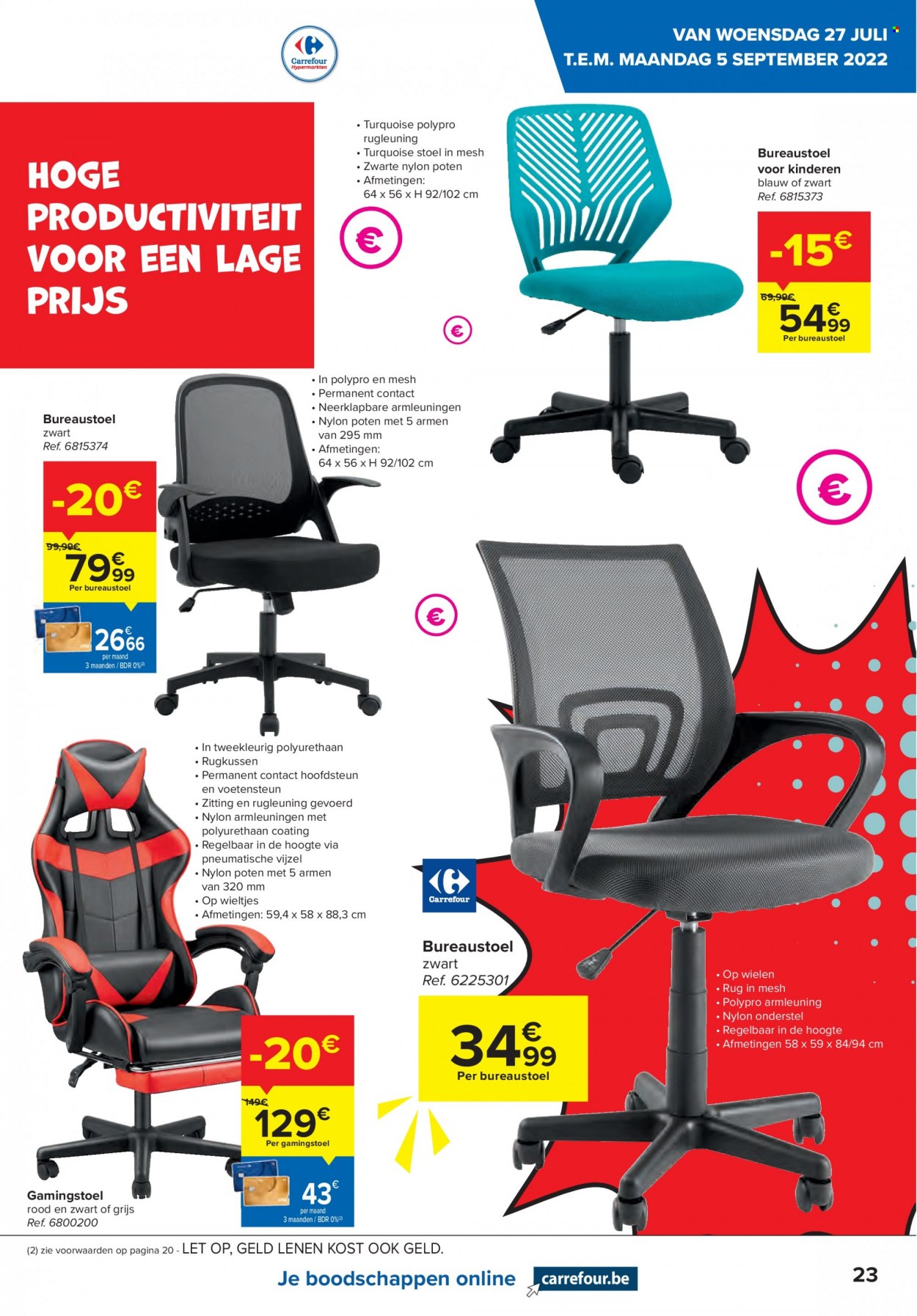 Catalogue Carrefour hypermarkt - 27.7.2022 - 5.9.2022. Page 23.