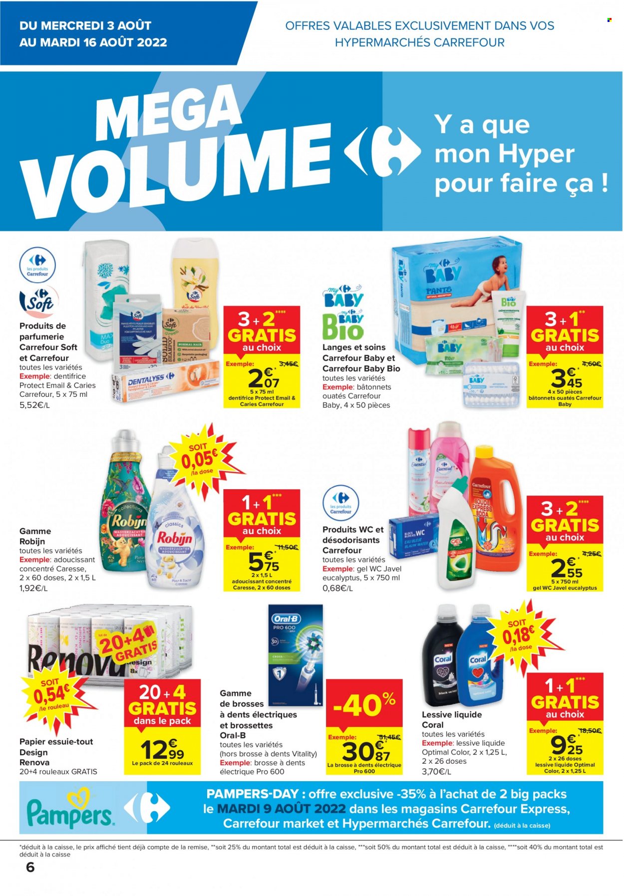 Carrefour hypermarkt-aanbieding  - 3.8.2022 - 16.8.2022. Pagina 6.