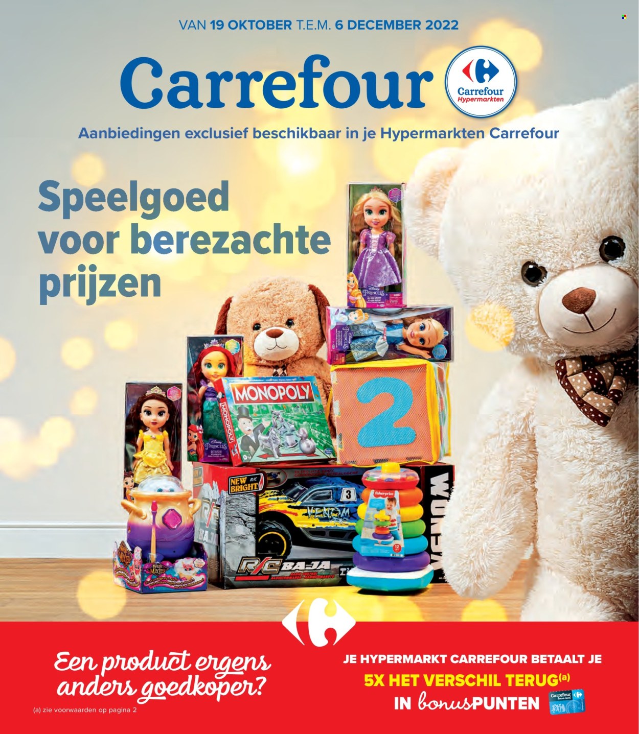 Carrefour hypermarkt-aanbieding  - 19.10.2022 - 6.12.2022. Pagina 1.