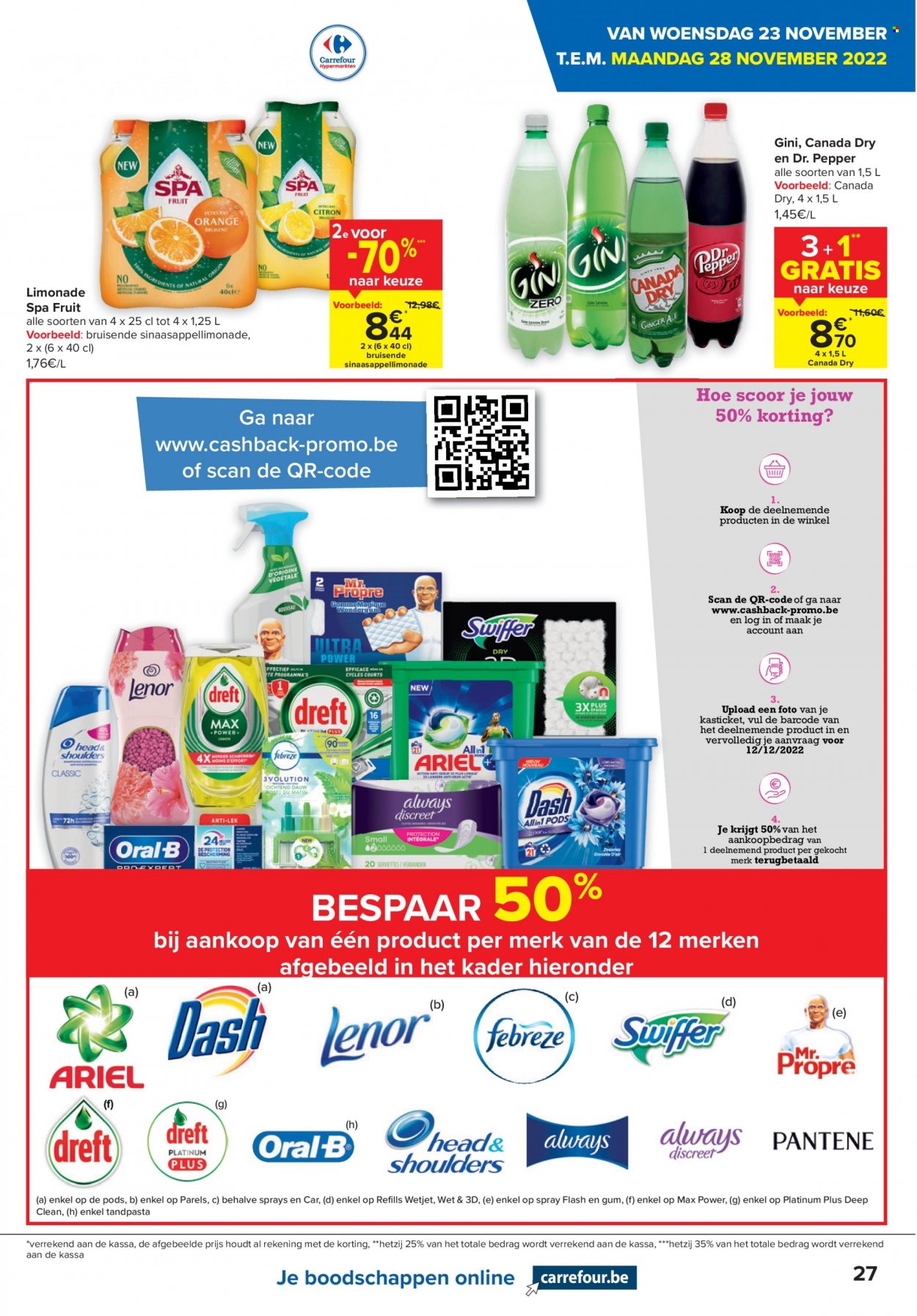 Carrefour hypermarkt-aanbieding  - 23.11.2022 - 5.12.2022. Pagina 27.