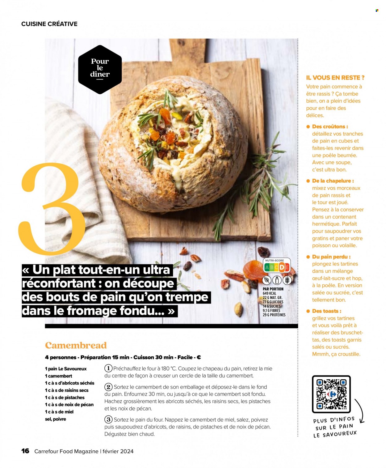 thumbnail - Carrefour-aanbieding - 29/01/2024 - 20/03/2024 -  producten in de aanbieding - croutons, Mie, pistache. Pagina 16.