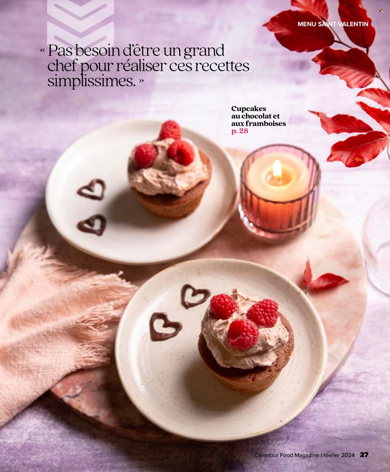 thumbnail - Carrefour-aanbieding - 29/01/2024 - 20/03/2024 -  producten in de aanbieding - cupcakes. Pagina 27.