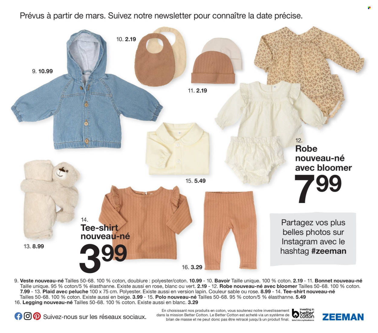 thumbnail - Zeeman-aanbieding - 01/02/2024 - 31/07/2024 -  producten in de aanbieding - poloshirt, shirt, leggings. Pagina 11.