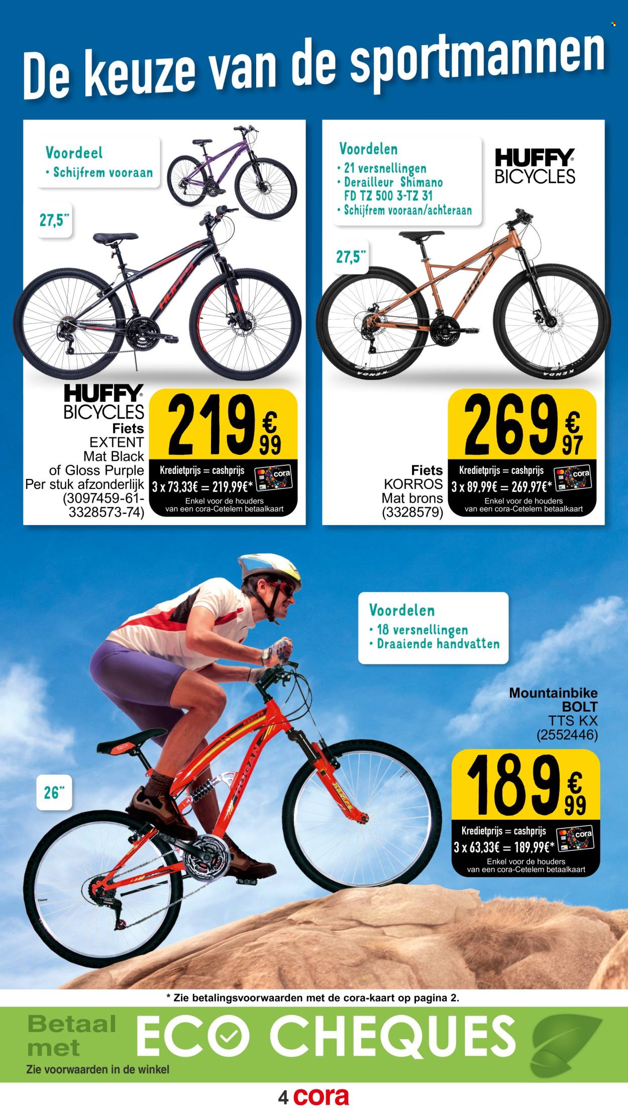 thumbnail - Cora-aanbieding - 05/03/2024 - 30/09/2024 -  producten in de aanbieding - Shimano, mountainbike, fiets. Pagina 4.