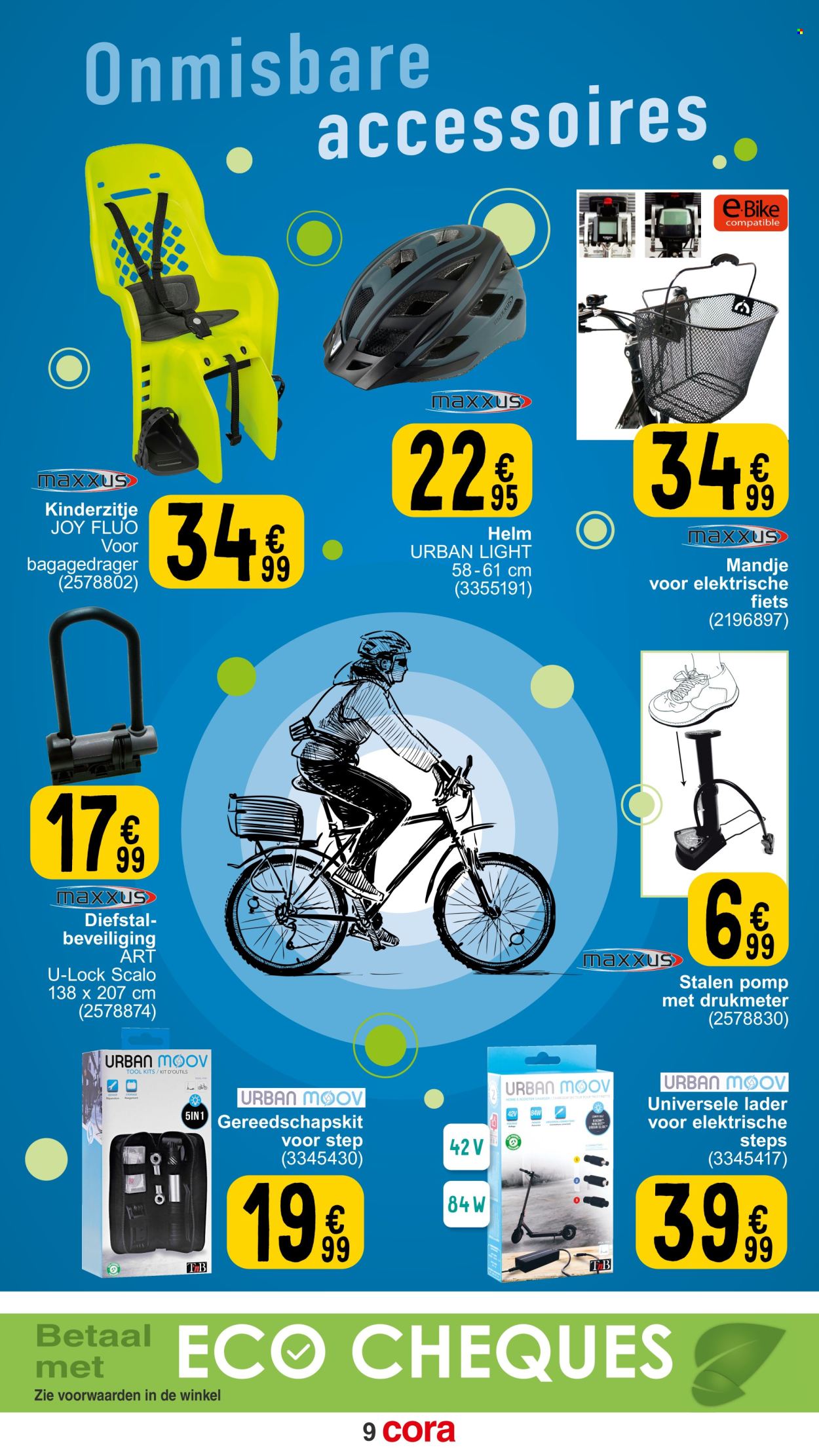 thumbnail - Cora-aanbieding - 05/03/2024 - 30/09/2024 -  producten in de aanbieding - helm, fiets, scooter. Pagina 9.