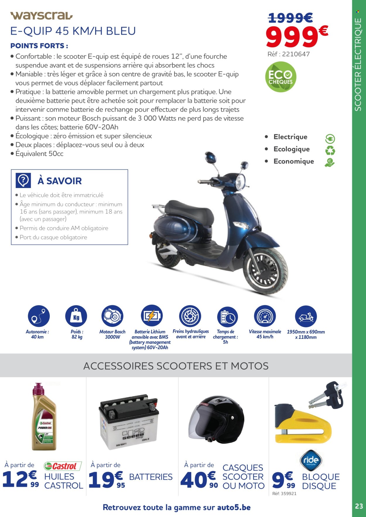 thumbnail - Auto5-aanbieding - 15/03/2024 - 04/06/2024 -  producten in de aanbieding - scooter. Pagina 23.
