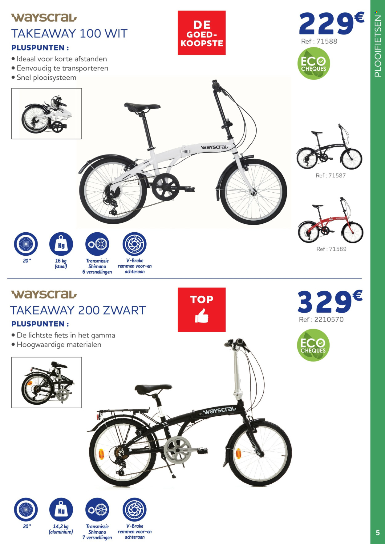 thumbnail - Auto5-aanbieding - 15/03/2024 - 04/06/2024 -  producten in de aanbieding - Shimano, fiets, Gamma. Pagina 5.