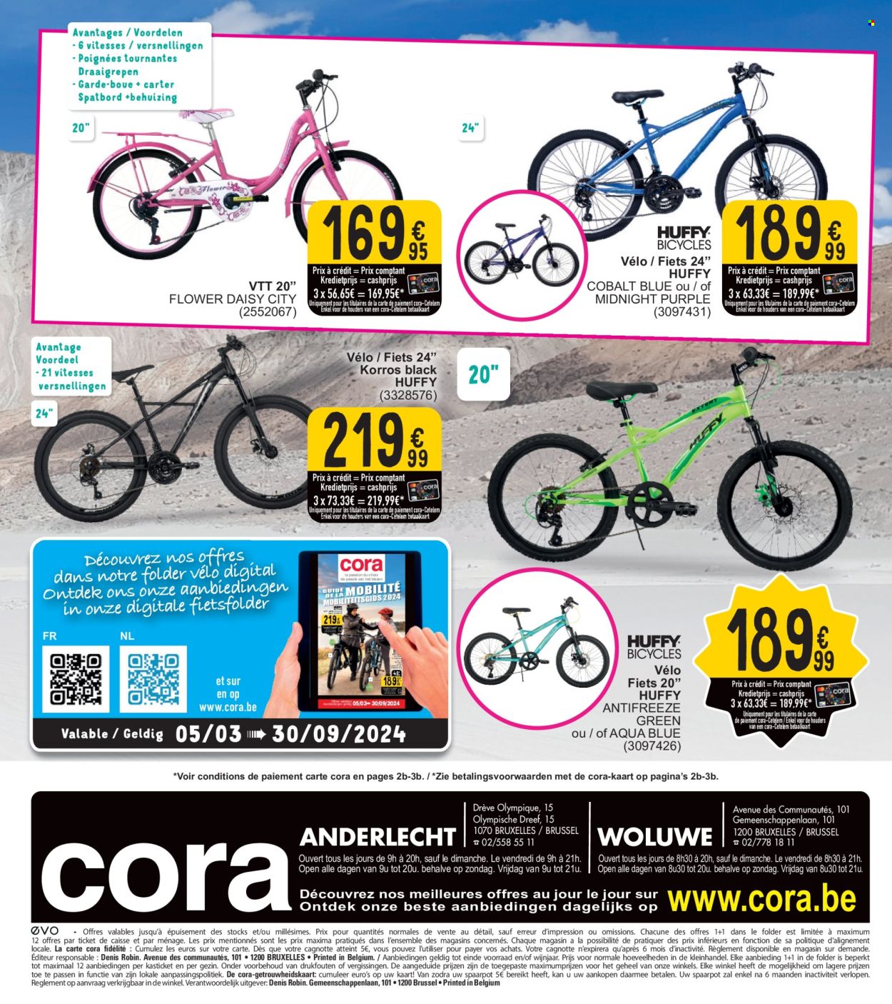 thumbnail - Cora-aanbieding - 26/03/2024 - 30/06/2024 -  producten in de aanbieding - fiets. Pagina 19.