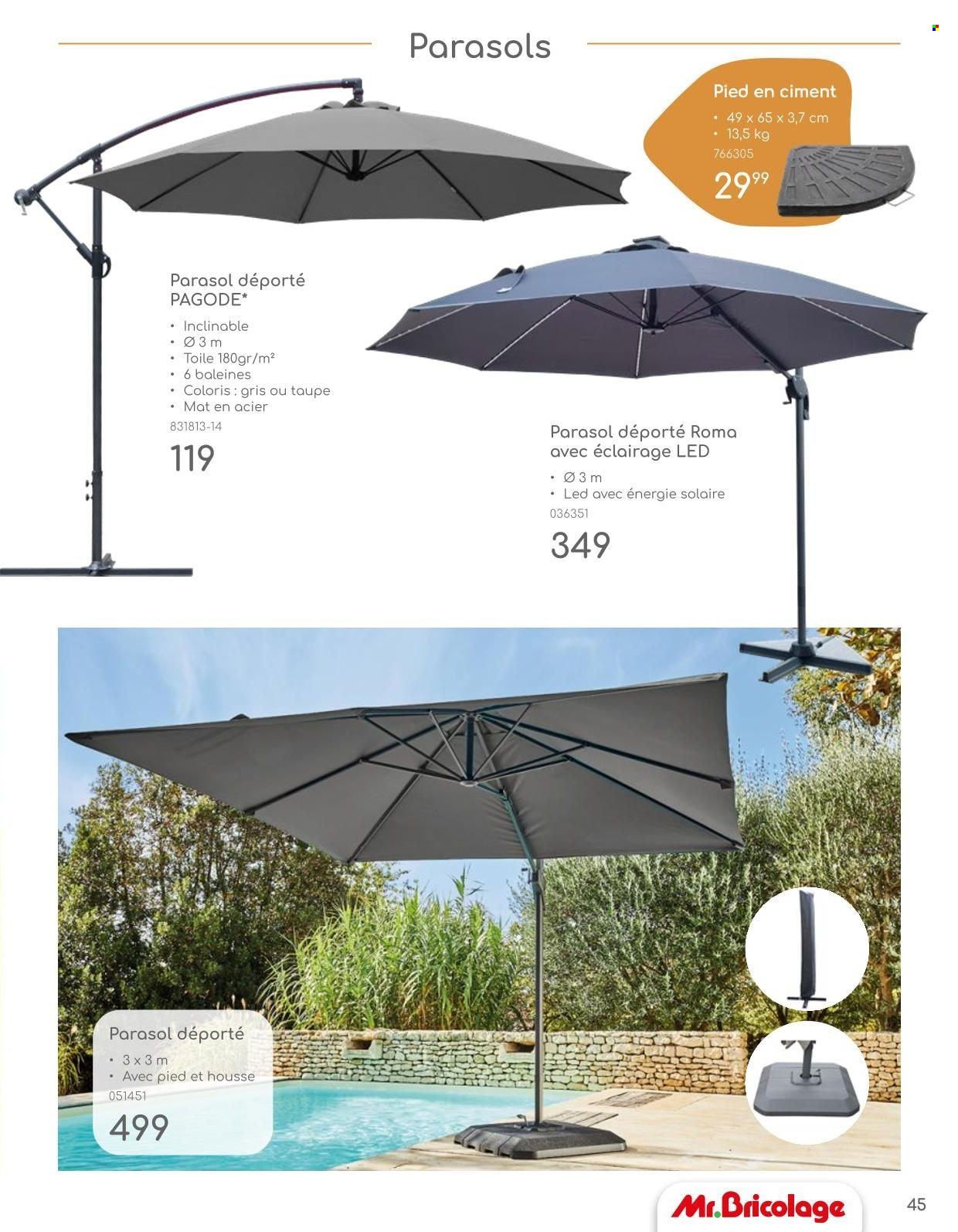 thumbnail - Mr. Bricolage-aanbieding -  producten in de aanbieding - led lamp, mat, parasol. Pagina 45.