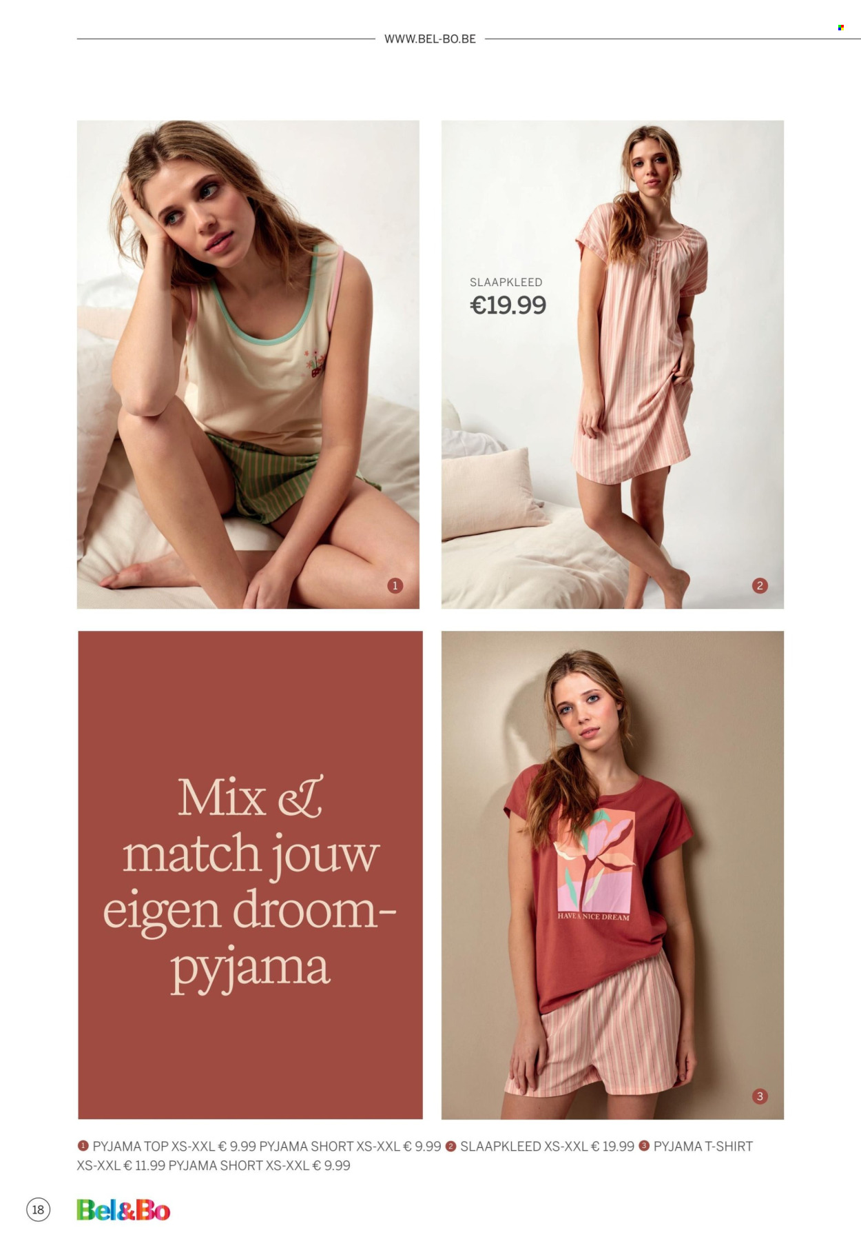 thumbnail - Bel&Bo-aanbieding -  producten in de aanbieding - short, top, pyjama. Pagina 18.