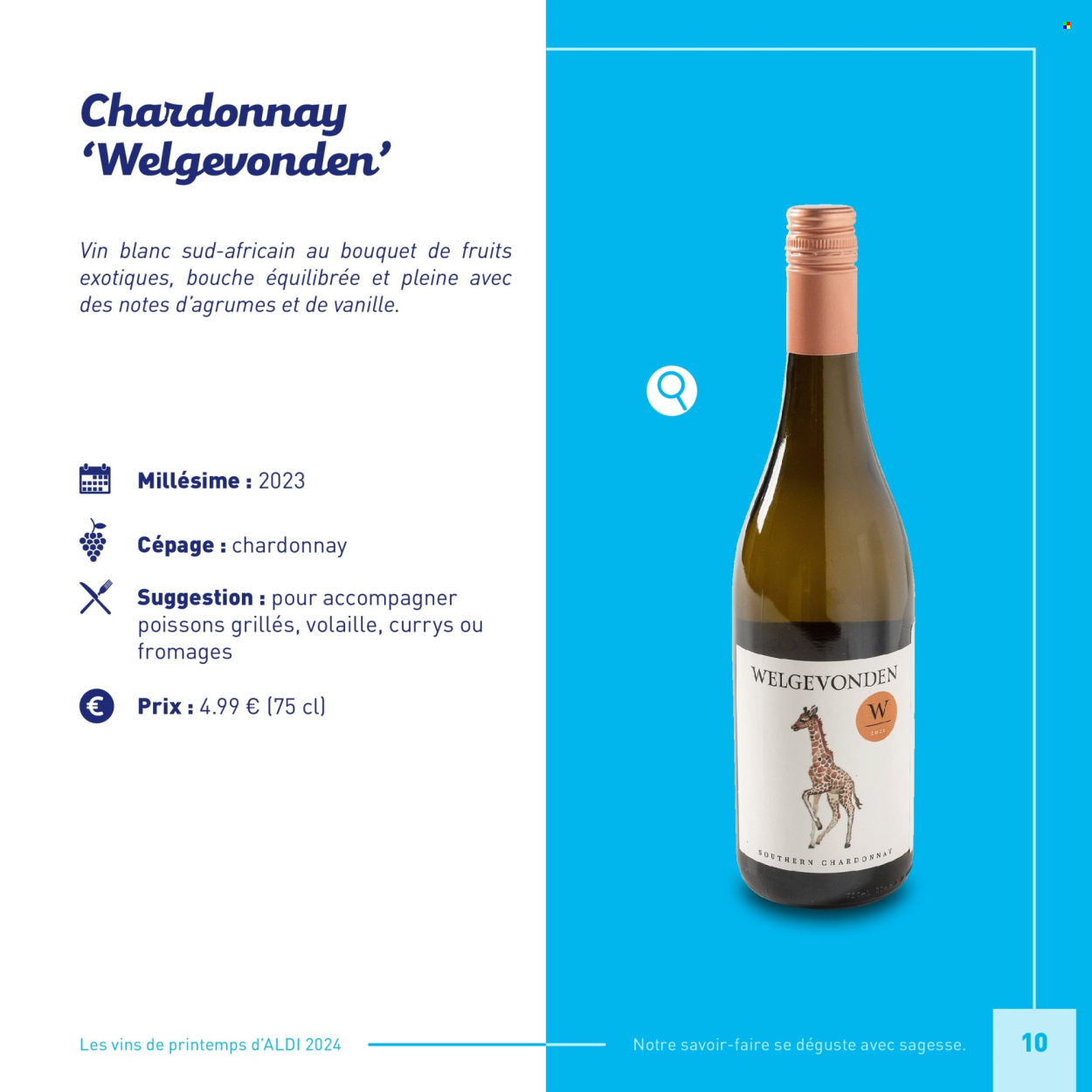 thumbnail - ALDI-aanbieding -  producten in de aanbieding - alcohol, Chardonnay, witte wijn, wijn. Pagina 10.