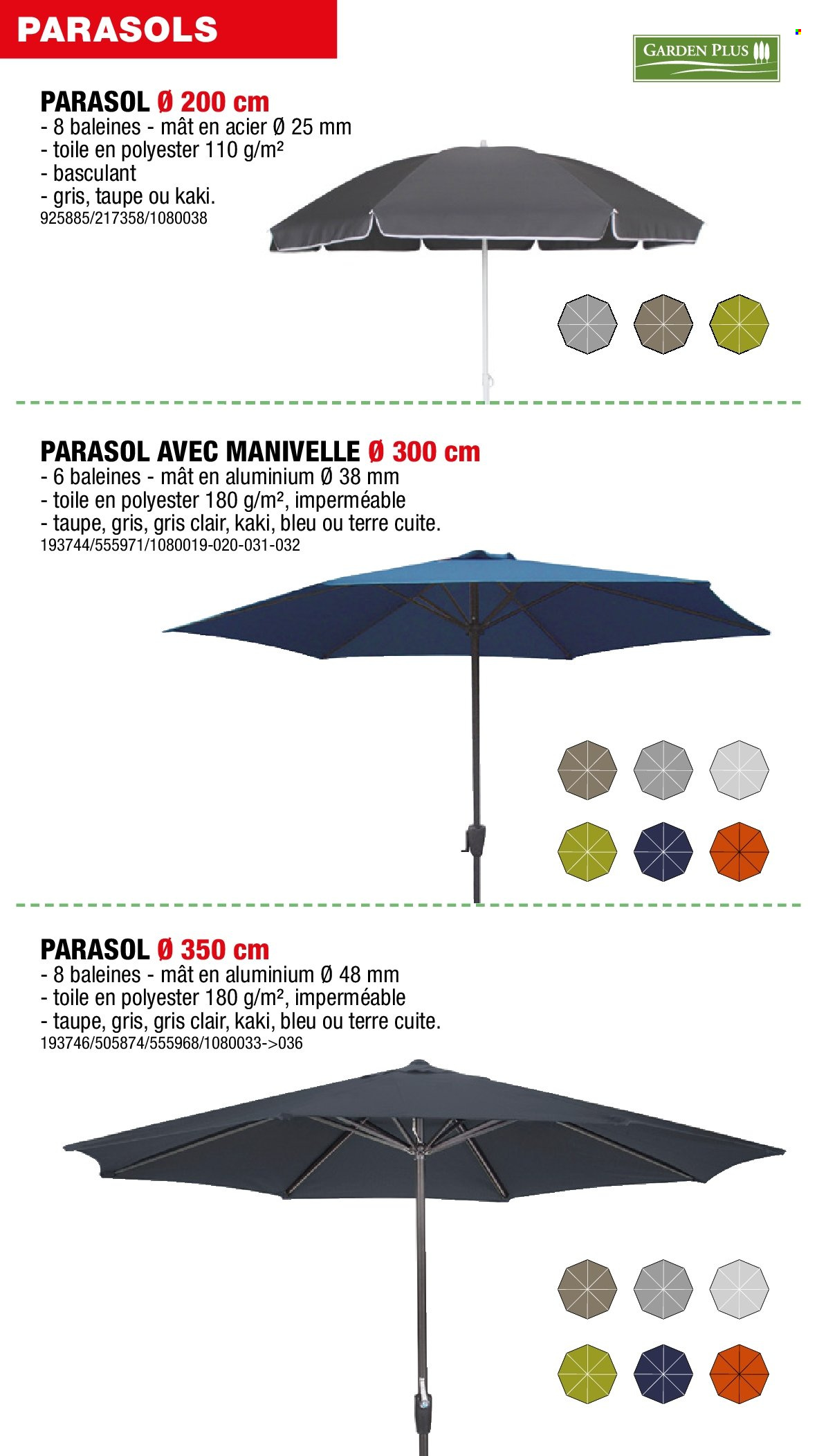 thumbnail - Hubo-aanbieding - 03/04/2024 - 30/06/2024 -  producten in de aanbieding - mat, parasol. Pagina 42.
