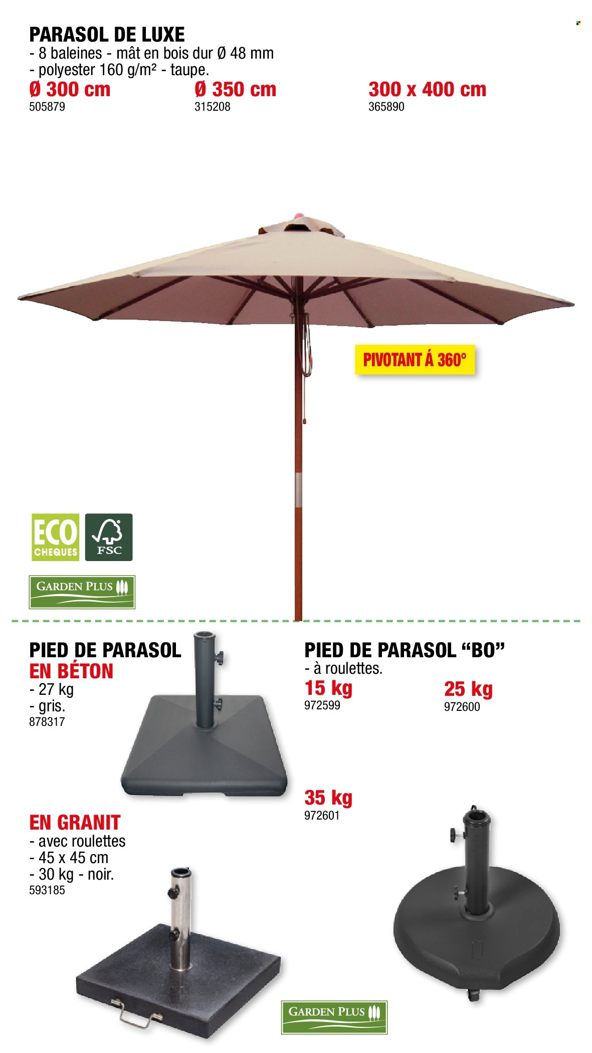 thumbnail - Hubo-aanbieding - 03/04/2024 - 30/06/2024 -  producten in de aanbieding - mat, parasol. Pagina 43.