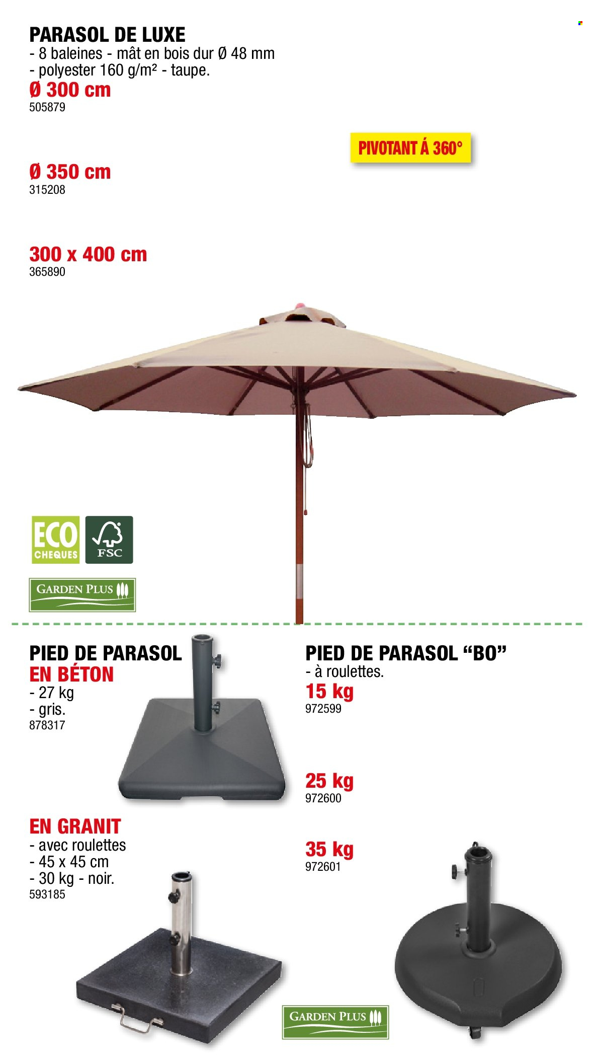 thumbnail - Hubo-aanbieding - 03/04/2024 - 30/06/2024 -  producten in de aanbieding - mat, parasol. Pagina 44.