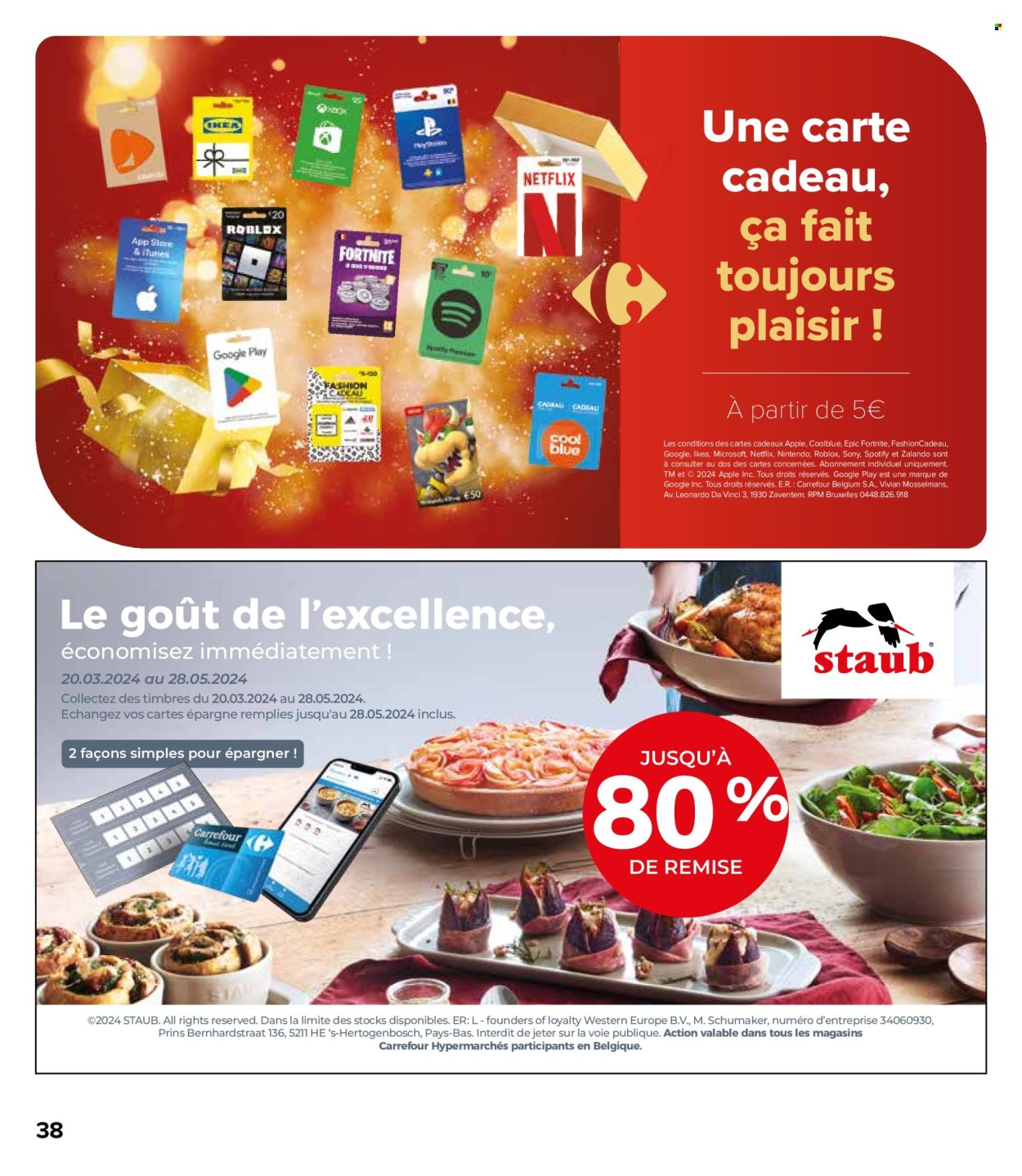 thumbnail - Carrefour hypermarkt-aanbieding - 24/04/2024 - 06/05/2024 -  producten in de aanbieding - Sony. Pagina 38.