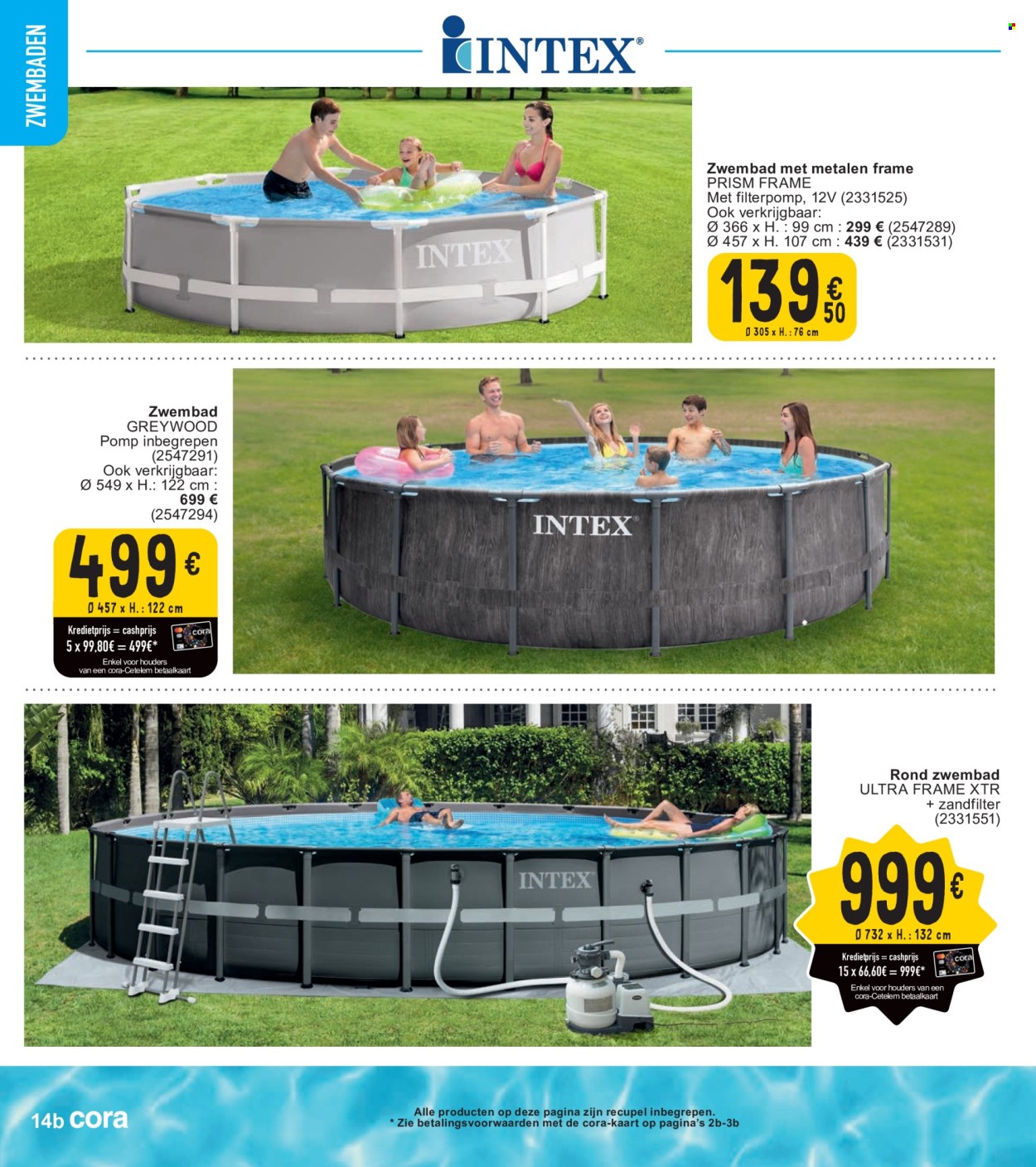 thumbnail - Cora-aanbieding - 23/04/2024 - 06/05/2024 -  producten in de aanbieding - zwembad. Pagina 14.
