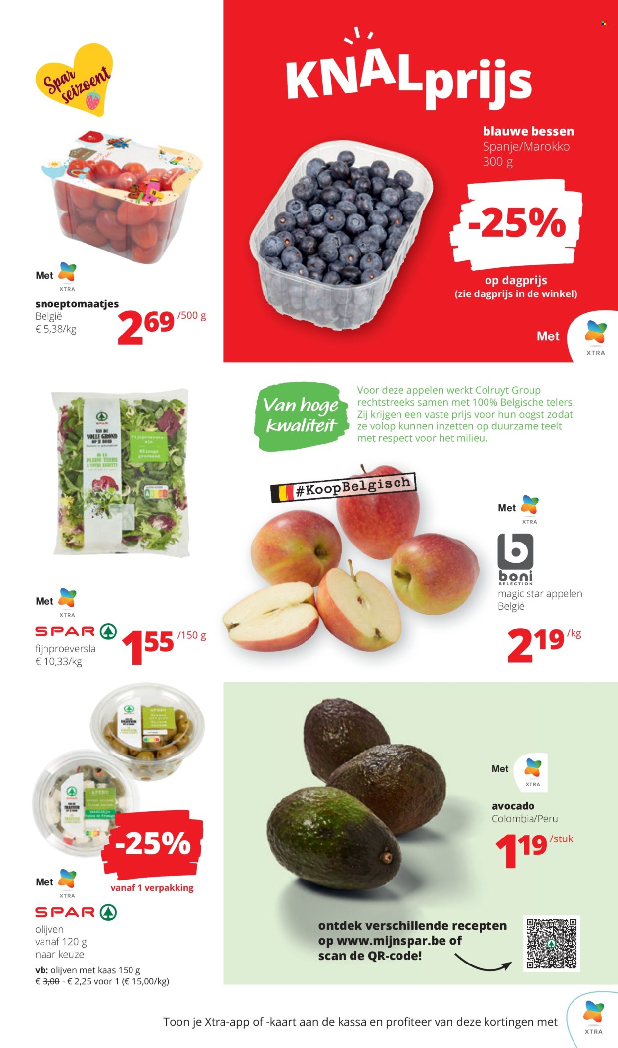 thumbnail - SPAR-aanbieding - 25/04/2024 - 08/05/2024 -  producten in de aanbieding - avocado, bessen, bosbessen, kaas, olijven. Pagina 3.