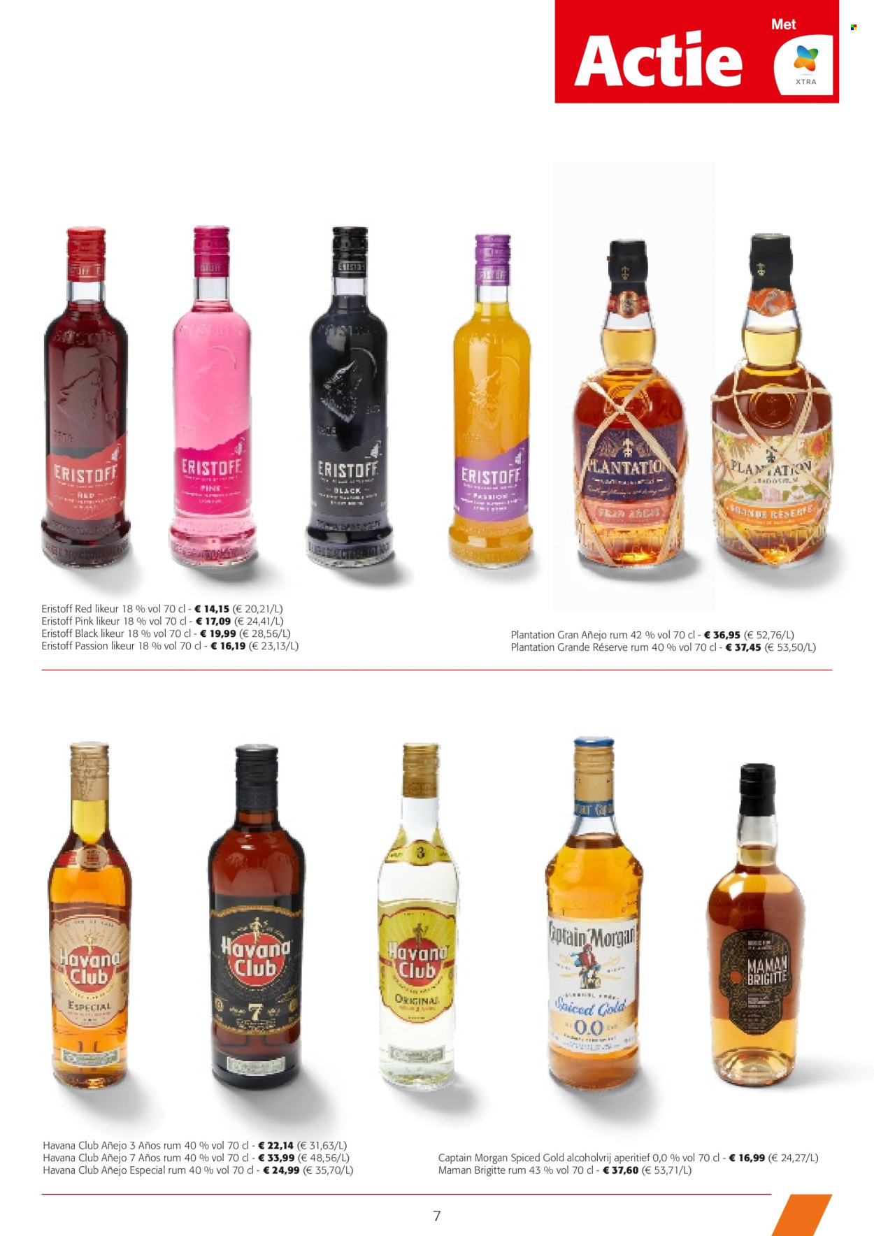 thumbnail - Colruyt-aanbieding - 24/04/2024 - 07/05/2024 -  producten in de aanbieding - alcohol, rum, Captain Morgan, likeur. Pagina 7.