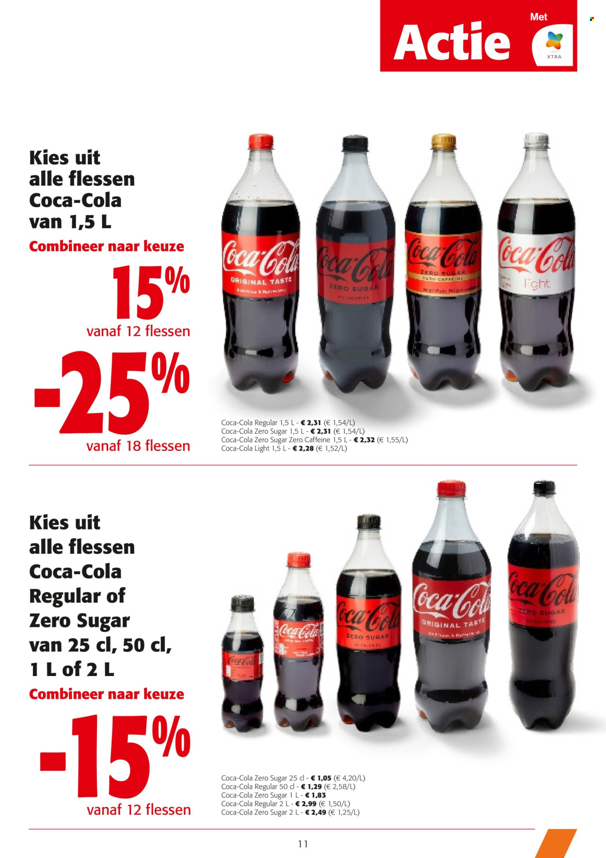 thumbnail - Colruyt-aanbieding - 24/04/2024 - 07/05/2024 -  producten in de aanbieding - Coca-Cola, fles. Pagina 11.