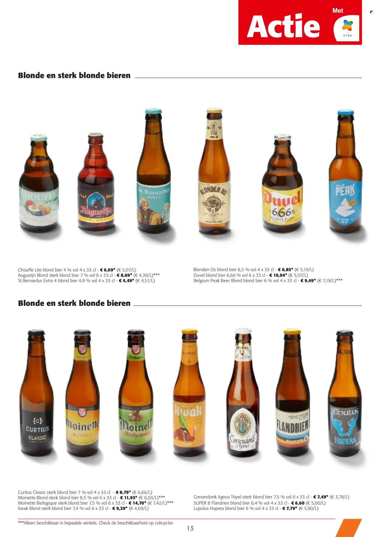 thumbnail - Colruyt-aanbieding - 24/04/2024 - 07/05/2024 -  producten in de aanbieding - Duvel, bier, alcohol. Pagina 13.
