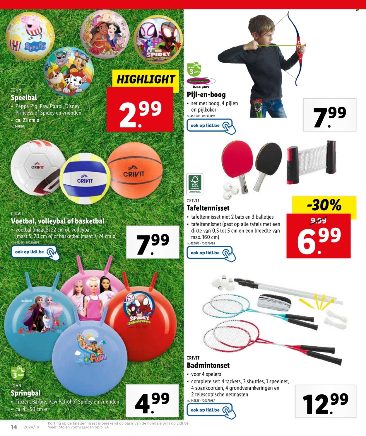 thumbnail - Lidl-aanbieding - 02/05/2024 - 07/05/2024 -  producten in de aanbieding - bal, voetbal, basketbal, volleybal, bloemen, rozen. Pagina 16.