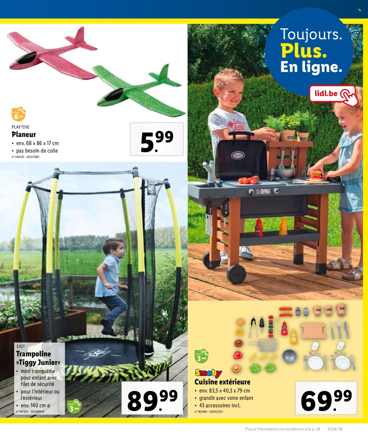 thumbnail - Lidl-aanbieding - 02/05/2024 - 07/05/2024 -  producten in de aanbieding - trampoline. Pagina 19.
