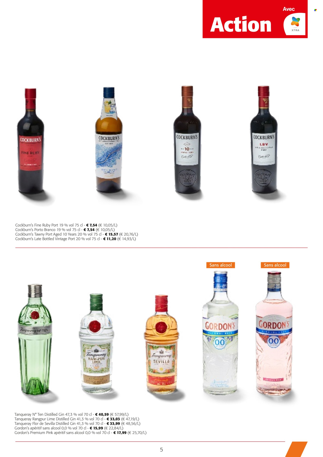 thumbnail - Colruyt-aanbieding - 24/04/2024 - 07/05/2024 -  producten in de aanbieding - alcohol, port wijn, Gordon’s Gin, porto, gin. Pagina 5.