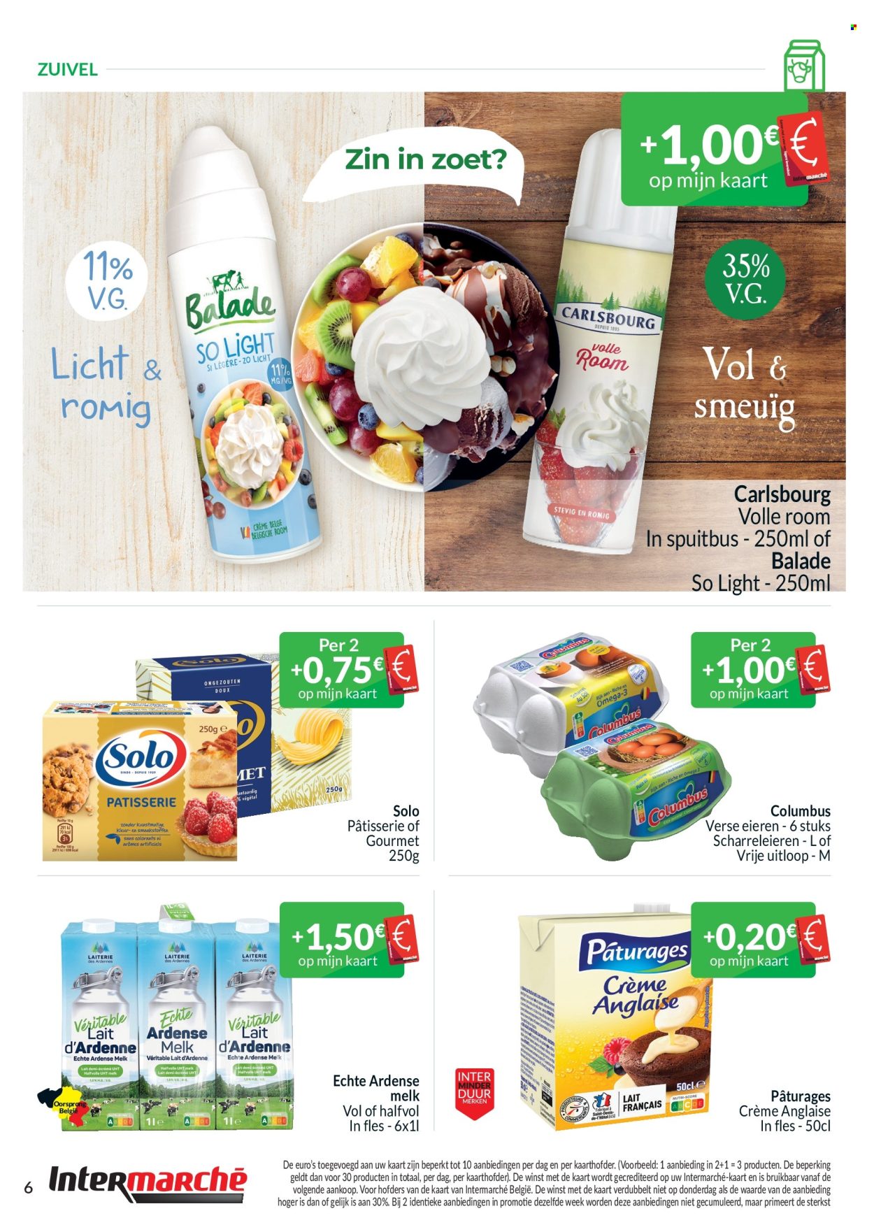 thumbnail - Intermarché-aanbieding - 01/05/2024 - 31/05/2024 -  producten in de aanbieding - melk, ei, room, spuitbus, fles. Pagina 6.