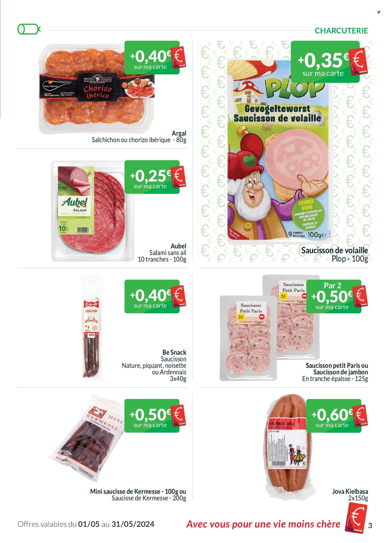 thumbnail - Intermarché-aanbieding - 01/05/2024 - 31/05/2024 -  producten in de aanbieding - salami, chorizo. Pagina 3.