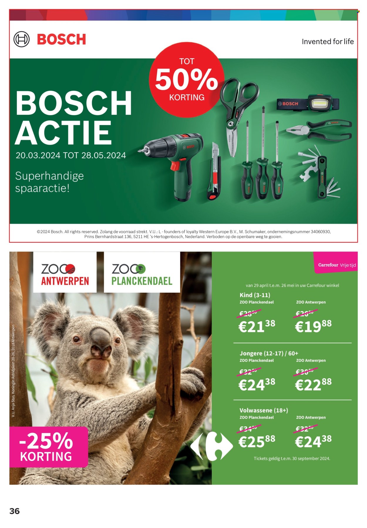 thumbnail - Carrefour hypermarkt-aanbieding - 30/04/2024 - 13/05/2024 -  producten in de aanbieding - Bosch. Pagina 36.