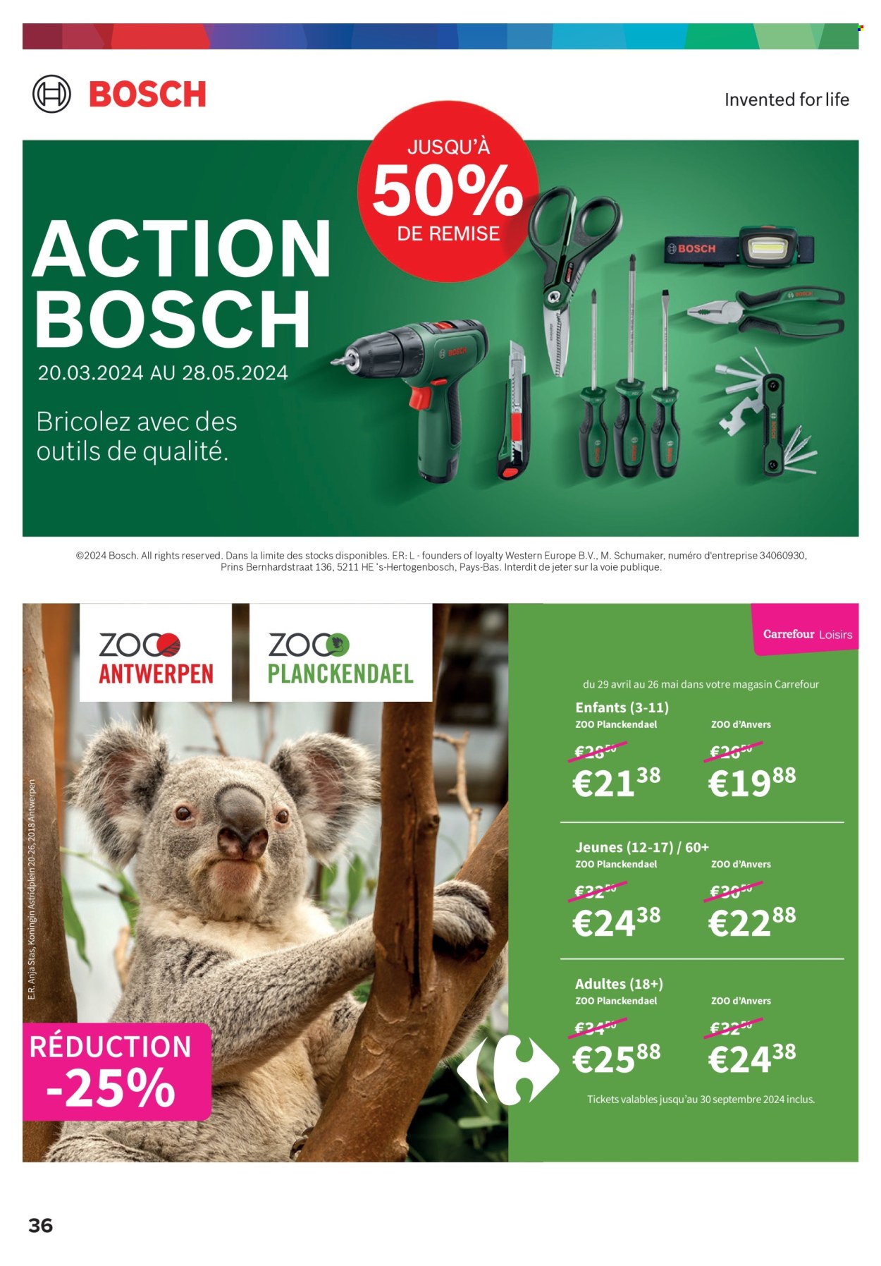 thumbnail - Carrefour hypermarkt-aanbieding - 30/04/2024 - 13/05/2024 -  producten in de aanbieding - Bosch. Pagina 36.