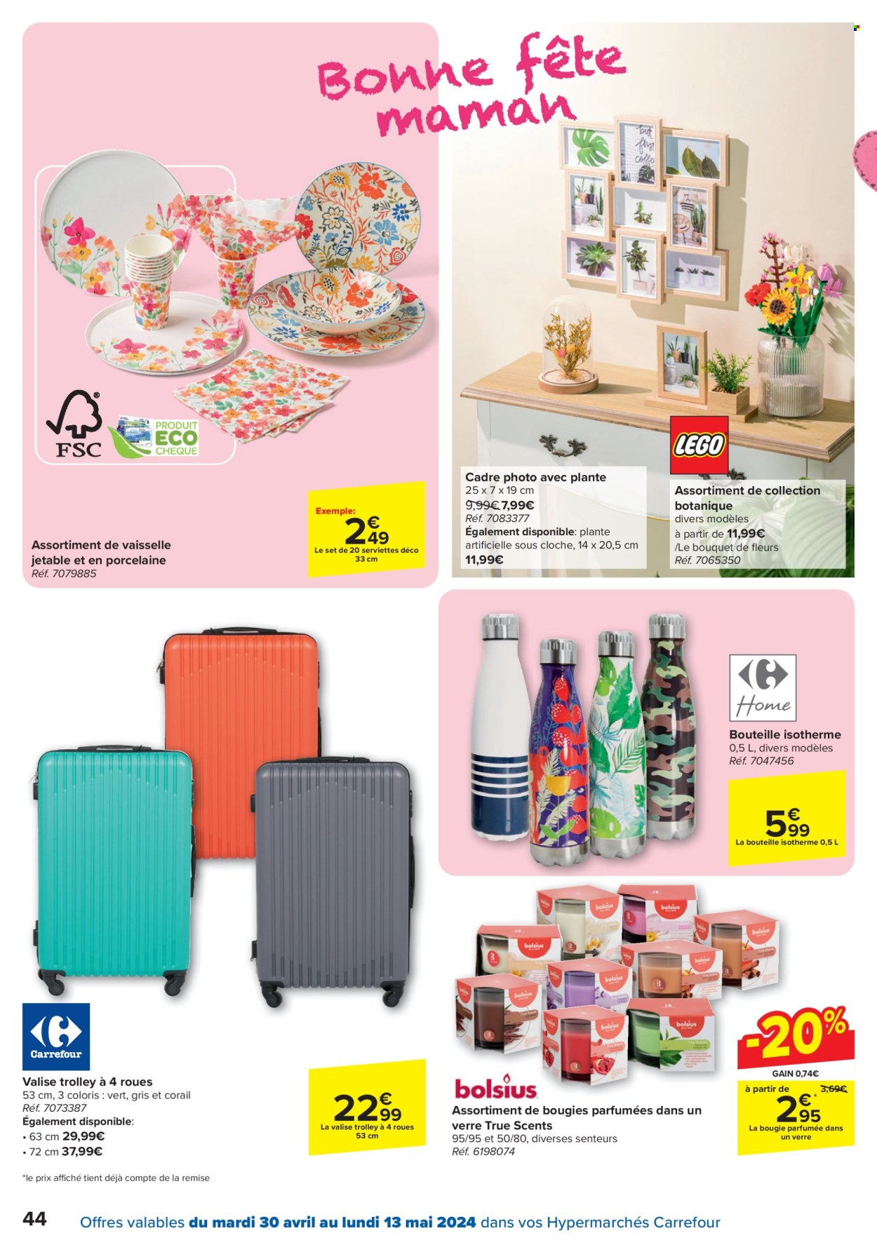thumbnail - Carrefour hypermarkt-aanbieding - 30/04/2024 - 13/05/2024 -  producten in de aanbieding - trolley. Pagina 44.