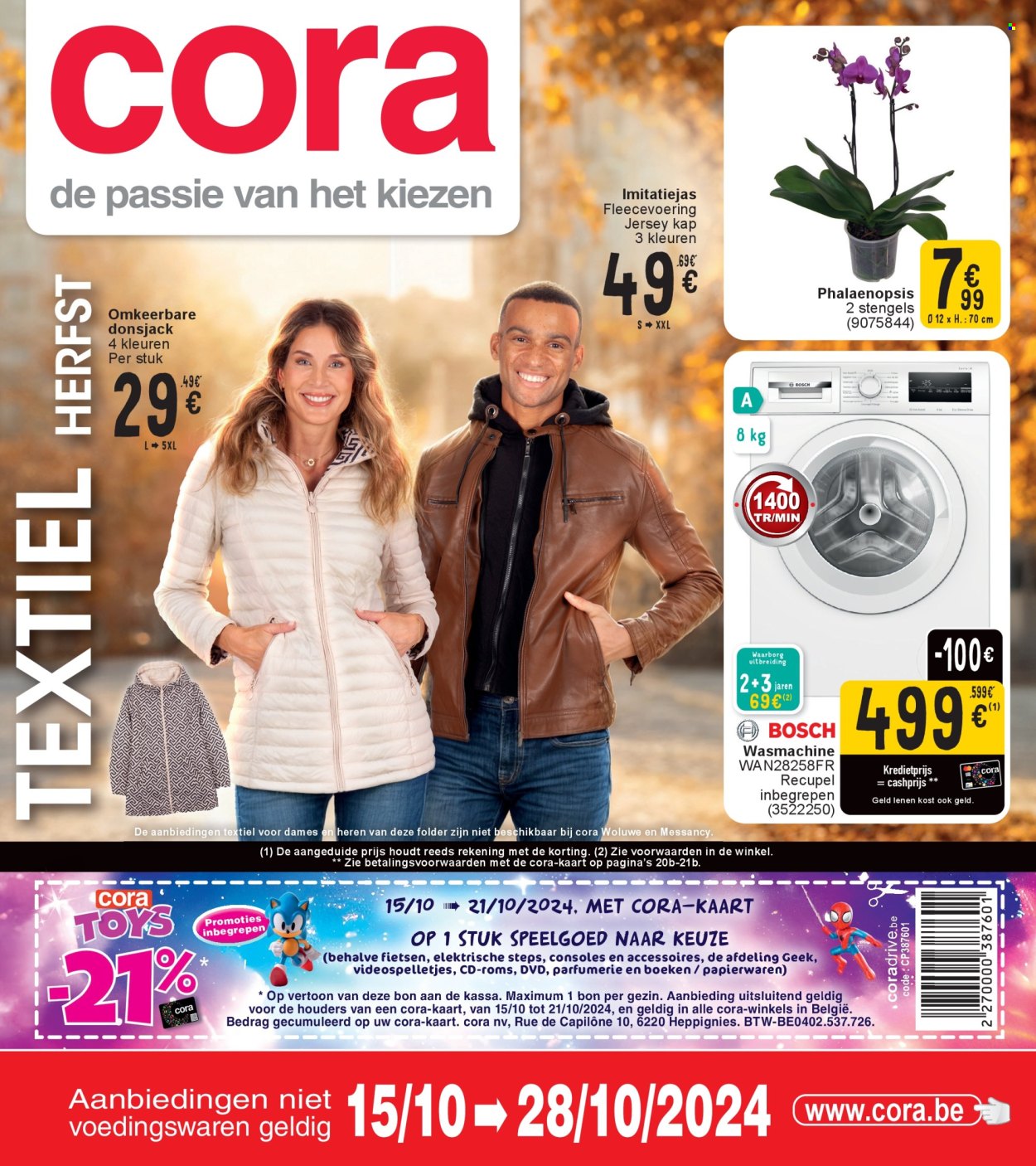 Cora-aanbieding - 15/10/2024 - 28/10/2024. Pagina 1