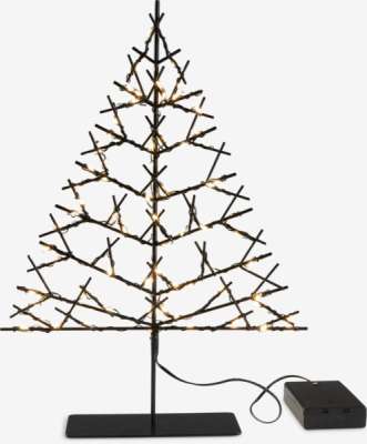 Sapin lumineux LED GILLING l6xL24xH33cm a/70LED et minuterie