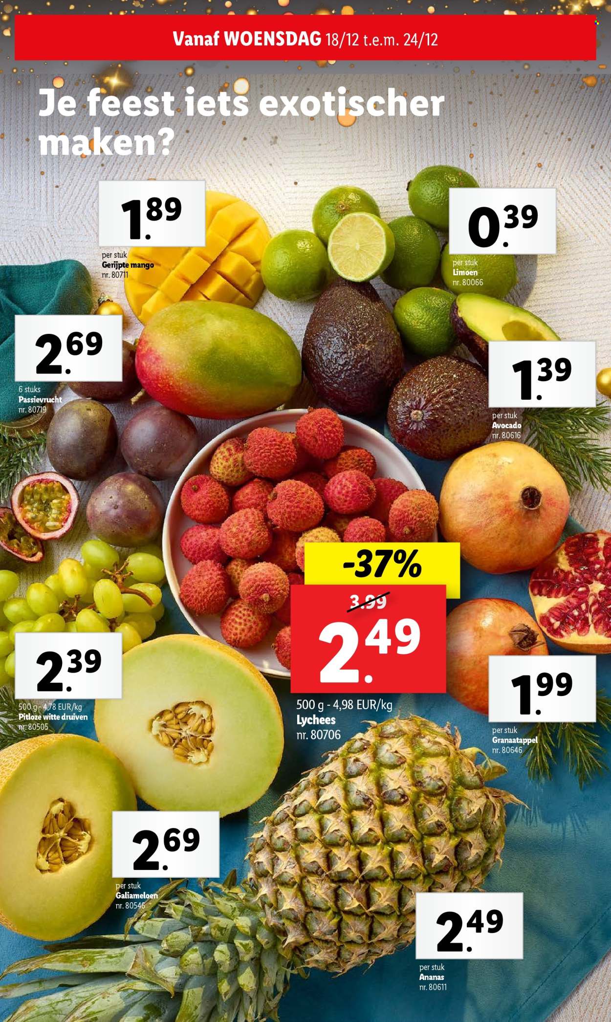 Lidl-aanbieding - 18/12/2024 - 24/12/2024. Pagina 1