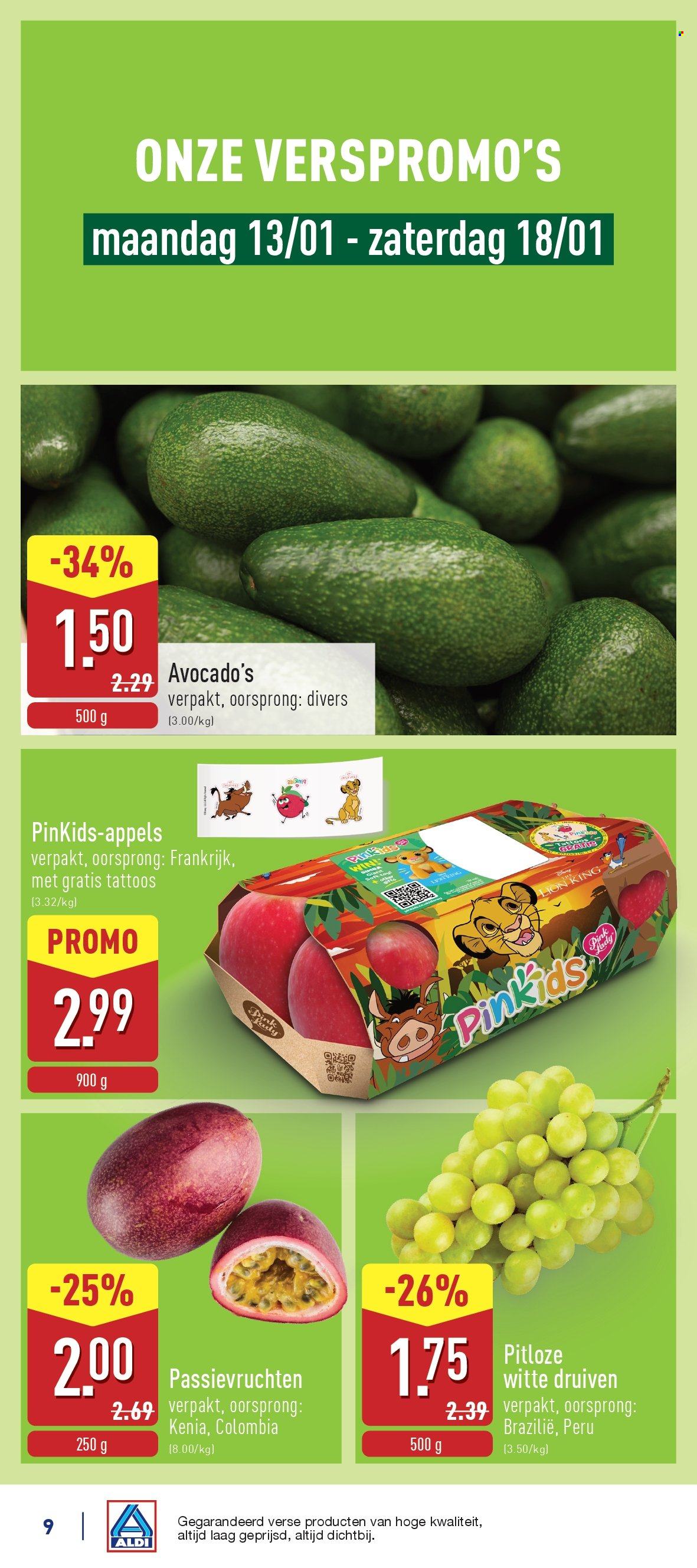 ALDI-aanbieding - 13/01/2025 - 18/01/2025. Pagina 1