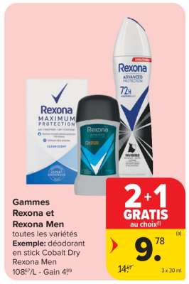 Rexona et Rexona Men