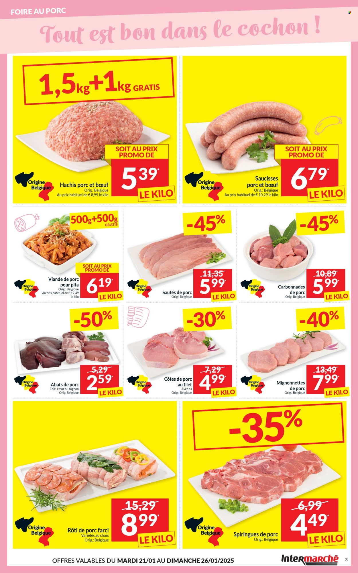 Intermarché-aanbieding - 21/01/2025 - 26/01/2025. Pagina 1