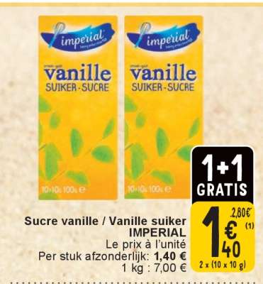 Sucre vanille / Vanille suiker IMPERIAL