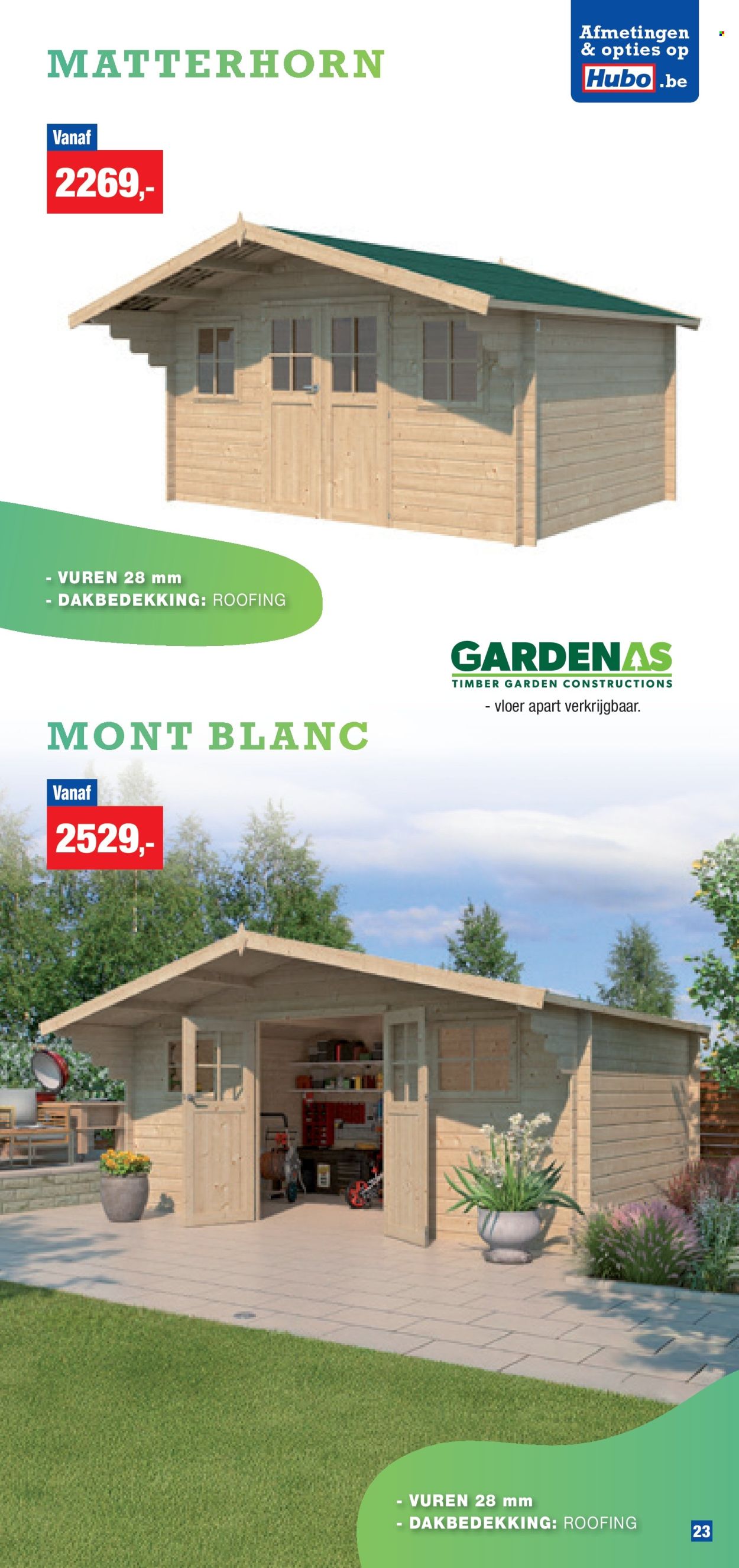 Hubo-aanbieding. Pagina 1