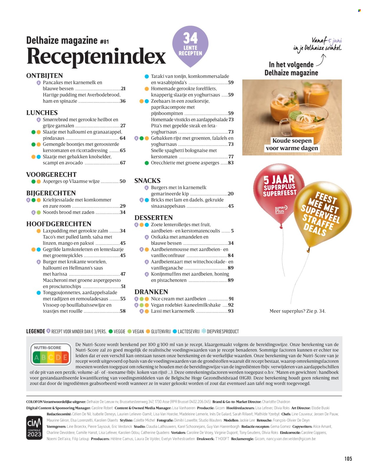 Delhaize-aanbieding. Pagina 1