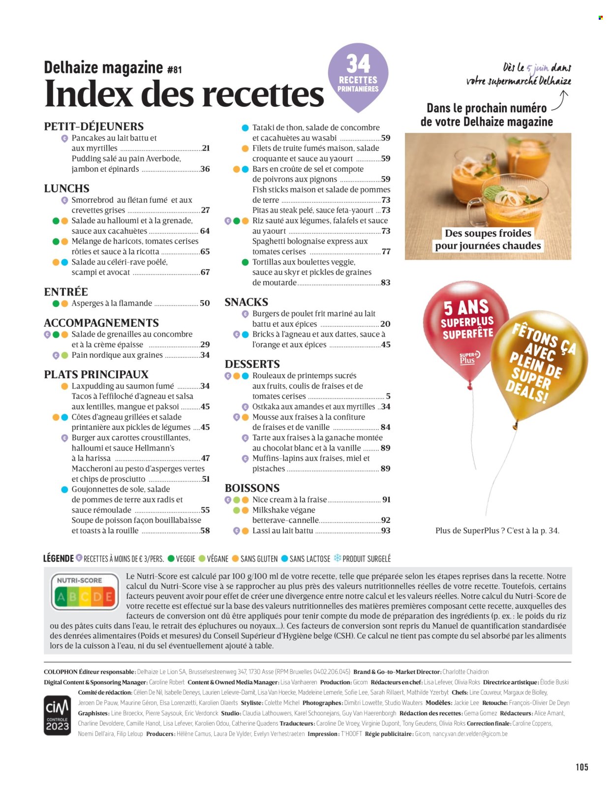 Delhaize-aanbieding. Pagina 1