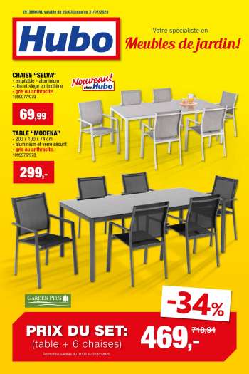 Hubo-aanbieding - 26/03/2025 - 31/07/2025.
