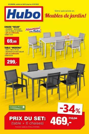 Hubo-aanbieding - 26/03/2025 - 31/07/2025.