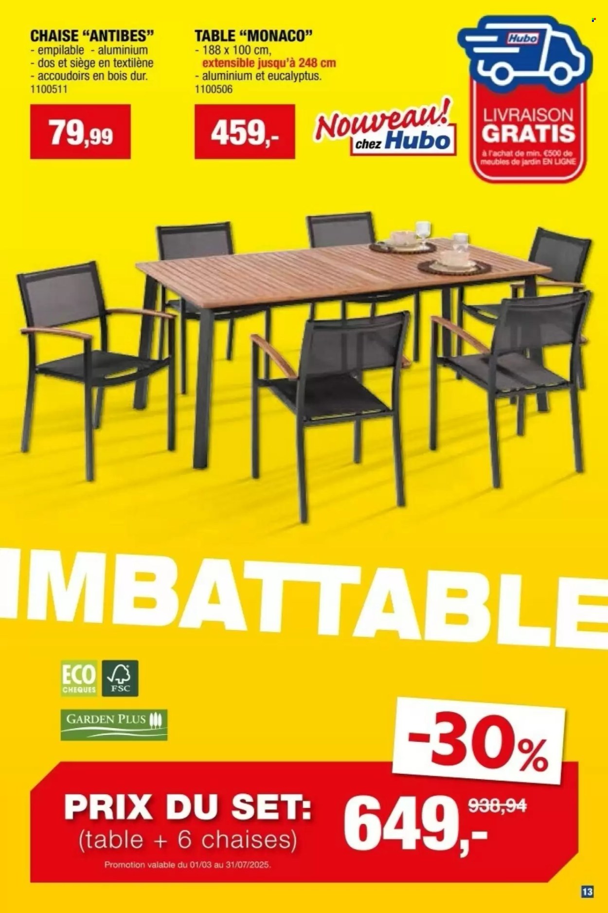 Hubo-aanbieding - 26/03/2025 - 31/07/2025. Pagina 1